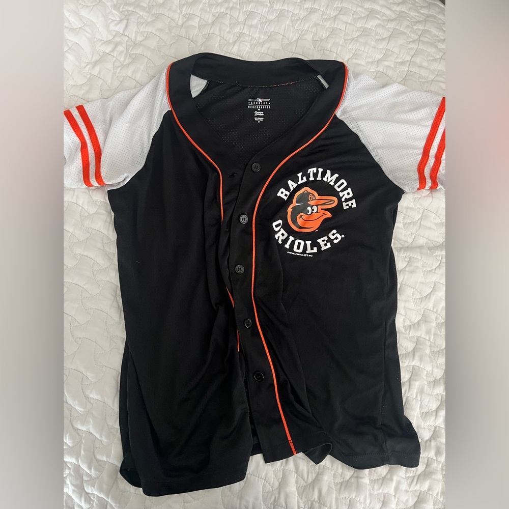 Baltimore Orioles Black and White Baseball Jersey
